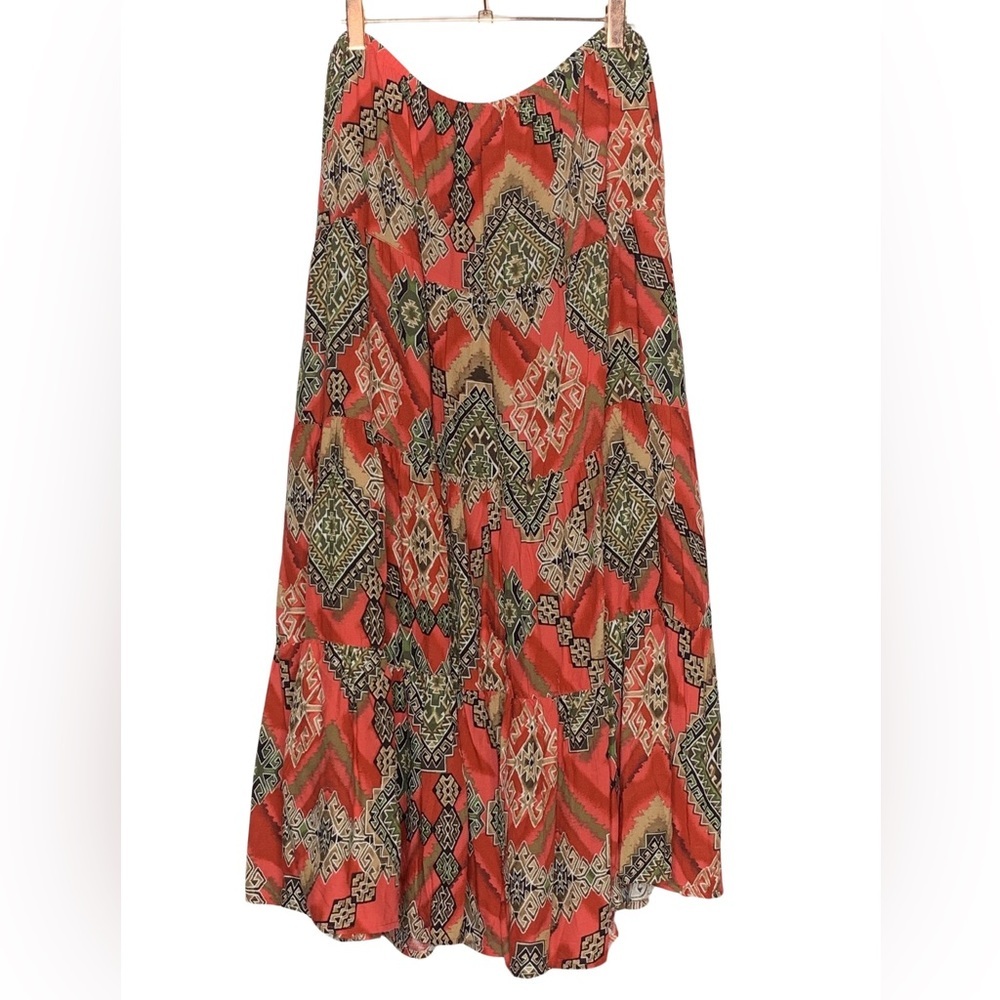 Southern Lady Southwestern Print Skirt